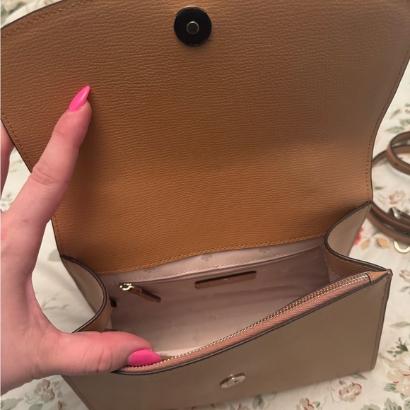 Kate Spade Tan Leather Satchel with Classic Silhouette - Picture 11 of 14